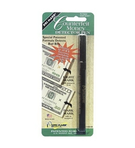 Dri-Mark Smart Money Counterfeit Bill Detector Pen for Use with U.S. Currency, Black/Dark Brown (351B1)