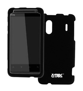 Empire Black Rubberized Hard Case Cover for Sprint HTC EVO Design 4G