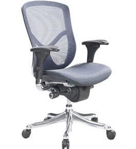 Eurotech Fuzion Luxury Mesh Chair, Blue (FUZ8LX-LO-BLU)