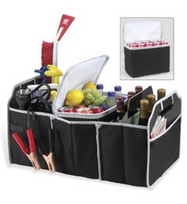 EZ Storage Solutions Trunk Organizer & Cooler, Fully Collapsible and Portable