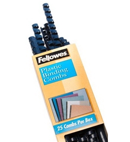 Fellowes 1/2in Navy Binding Combs (25 Pack)