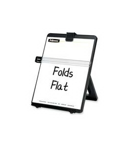 Fellowes 21106 - Non-Magnetic Legal-Size Desktop Copyholder, Plastic, Black