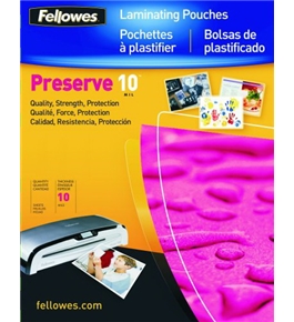 Fellowes 52047 Glossy Laminating Pouches, Legal, 10 mil (50-Pack)