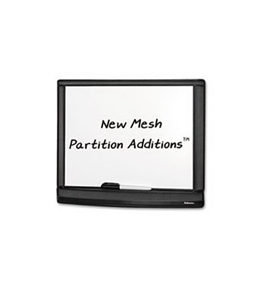 Fellowes 7703101 - Mesh Partition Additions Dry Erase Board, 16 1/4 x 1 7/8 x 13 3/8, Black