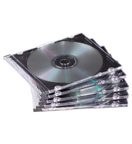 Fellowes 98316 NEATO Slim Jewel Cases, Clear, 25/Pack