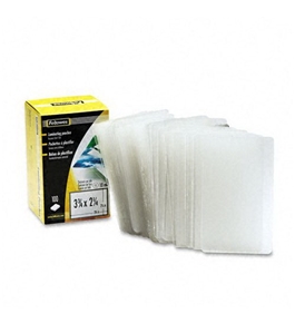 Fellowes Business Card Laminating Pouch, 10mm, 2-1/4 x 3-3/4, 100/pack - Sold as 2 Packs