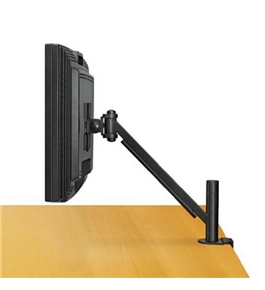Fellowes Desk-Mount Arm for Flat Panel Monitor, 14-1/2 x 4-3/4 x 24, Black