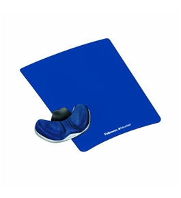 Fellowes Gliding Palm Support with Microban Protection, and Mouse Pad, Foam, Sapphire (9180201)