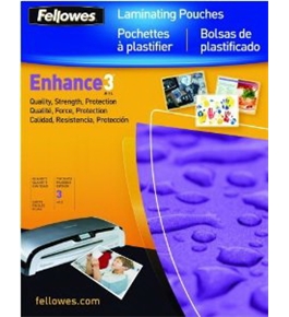 Fellowes Hot Laminating Pouches, Letter, 3 mil, 100 Pack (52454)
