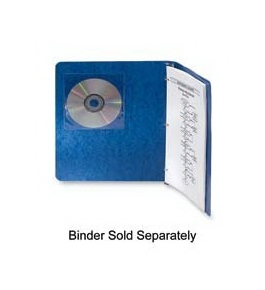 Fellowes Inc : Self-Adhesive CD Holders, 5-3/8"x1/32"x5-3/8", 5/PK, Clear - Sold as 2 Packs