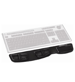 Fellowes Keyboard Palm Support with Microban Protection, Gel, Black (9183201)