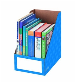 Fellowes Magazine File Holder, Letter, 8 by 11-3/4 by 12-3/4-Inch, Blue