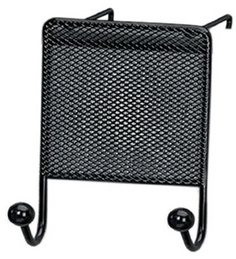 Fellowes Mesh Partition Additions Double Coat Hook, Black (75903)