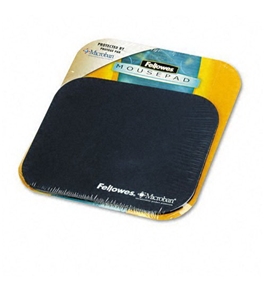 Fellowes Mouse Pad with Microban, Nonskid Base, 9 x 8, Navy - Sold as 2 Packs