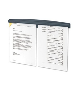 Fellowes Partition Additions Note Rail, 18 x 1.93-Inches, Graphite (7502201)