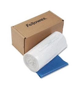 Fellowes Powershred Shredder Bags for Models C-120/20C/220/220C - 50 Bags & Ties per Carton (Clear)