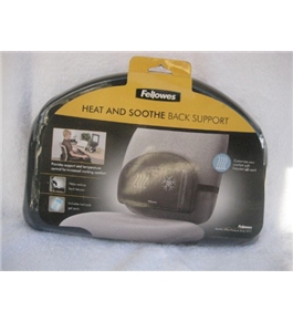 Fellowes(R) Mini Heat And Soothe Back Support, Black (2 pack)