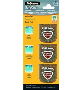 Fellowes SafeCut Rotary Trimmer Blade Kit, Assorted, 3 Pack (5411302)