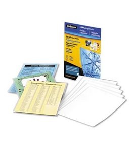 Fellowes Self-Adhesive Sheets, Letter Size, 3 mil, 10 Pack (5221501)