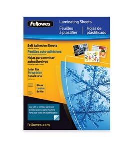 Fellowes Self-Adhesive Sheets, Letter Size, 3 mil, 50 Pack (5221502)