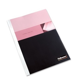 Fellowes Thermal Binding System Cover, PVC, Holds 43 Sheets, 9.75 x 11.125 Inches, Clear, 10 Each (52220)