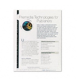 Fellowes Thermal Binding System Presentation Covers COVER, 1/4 THERMAL BIND, WE (Pack of 6)