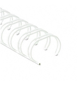 Fellowes Wire Bindings, 1/4" 35-Sheet Capacity, White, 25 per Pack - Sold as 2 Packs of - 25