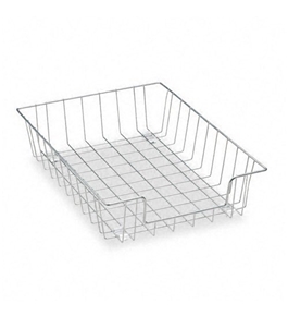 Fellowes Workstation Letter Desk Tray Organizer, Wire, Silver - Sold as 2 Packs of - 1 Total of 2 each