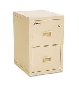 FireKing 2R1822CPA - Turtle 2-Drawer File, 17-3/4w x 22-1/8d, UL Listed 350 for Fire, Parchment