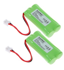 Floureon 2x Rechargeable Cordless Phone Battery for Uniden DECT 6.0 BT101 BT1011 Cordless Telephone Battery Replacement Pack