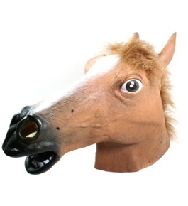 Forum Novelties Brown Horse Deluxe Latex Farm Animal Costume Mask