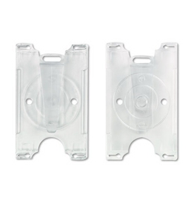GBC BadgeMates Convertible Card Holders, Horizontal or Vertical Orientation, Clear, 25 Holders per Pack (3748071)