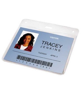 GBC Pre-Punched ID Badge Laminating Pouches, 5 mm Thickness, Clear, 50 Pouches per Pack (3747552)