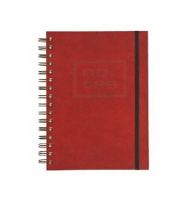 Grandluxe Enzo A5 Journal, 160 Sheets, 5.8 x 8.3-Inches, Red (501259)