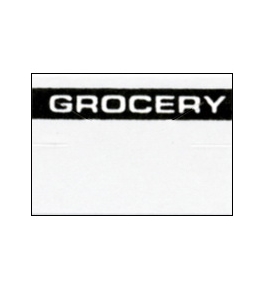 Garvey Preprinted GX1812 White/Black Grocery Labels for a 18-6 Labeler