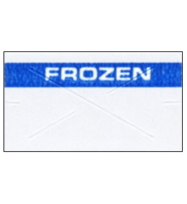 Garvey Preprinted GX2212 White/Blue Frozen Labels for a 22-6, 22-7 and 22-8 Labeler
