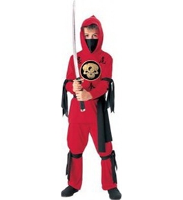 Halloween Concepts Child's Red Ninja Costume, Small
