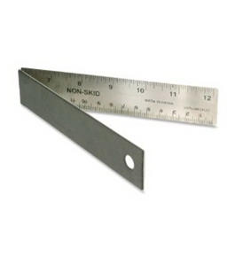 Helix Folding Ruler, 12 Inch, Stainless Steel (13013)