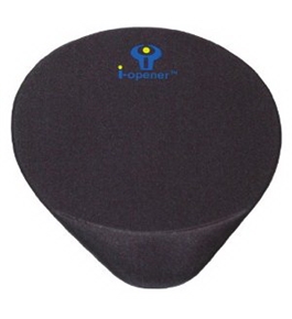 i-Opener Mouse Pad with Wrist Rest MousePad Gel Cushion (BLACK)