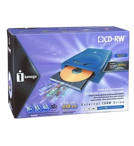Iomega External 16x10x40 USB 2.0 CD-RW Drive
