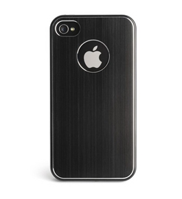 Kensington K39388US Aluminum Finish Case for iPhone 4 and 4S - 1 Pack - Retail Packaging - Black