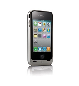 Kensington PowerGuard Battery Case for iPhone 4 (Silver) (Fits AT&T iPhone)