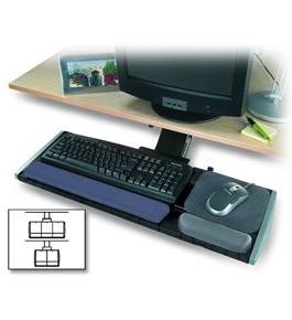 Kensington Underdesk Adjustable Keyboard Platform with Wrist Rest (K60067)