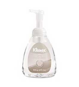 Kimberly-Clark Kleenex 34111 Alcohol Free Foam Hand Sanitizer, 16 oz Pump Bottle
