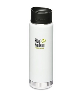 Klean Kanteen Coffee Set Wide Mouth Insulated Bottle with 2 Caps (Stainless Loop Cap and Cafe Cap)
