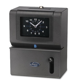 Lathem Manual Time Clock, Month/Date/Hours/Minute, Charcoal (LTH2101)