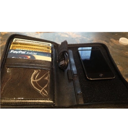 Leather Iphone Mobile Phone Valet Zippered