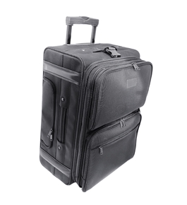 Kantek LGCC222 22-Inch Rolling Dual-Side Computer Case/Overnighter with Zippered Suit Carrier
