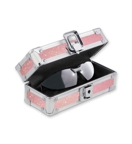 Locking Sport Sunglass Case - Pink Bling - Vaultz - VZ00720