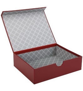 Markings by C.R. Gibson Magnetic Lid Storage Box - Red Pellaq MMLB-9177